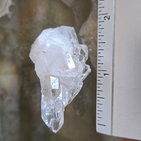 Lot of 5 Crystals clear Quartz cluster Angelite Tourmaline Howlite Onyx - Picture 5 of 7